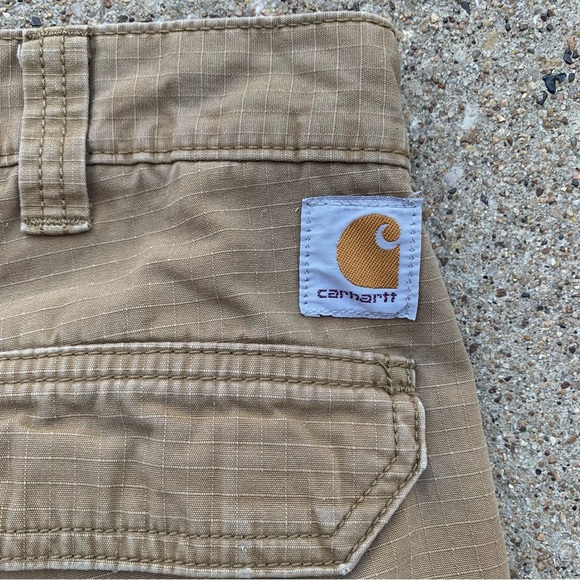 Carhartt Pants Adult 38x34 (Actual 36x32) Tan Force Cargo Ripstop Workwear Men - Picture 10 of 14